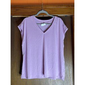 Ophelia Roe Women's Knit Top Size XL Sleeveless pink purple NEW!